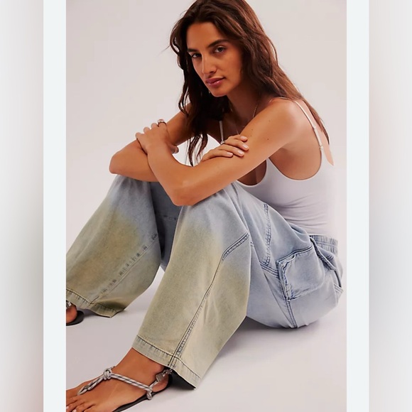 Free People One Teaspoon Parachute Pants in Golden Hour - Picture 2 of 4